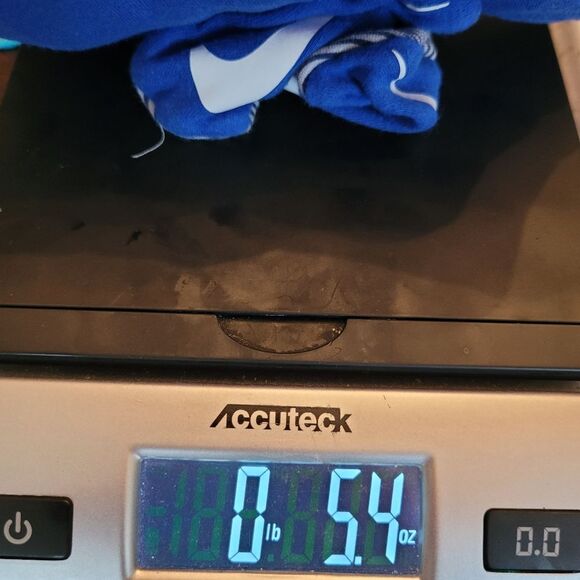 Nike Size 6 Months Blue & White Long Sleeve Top Pants Hat Socks 6 Piece Bundle - Picture 4 of 4